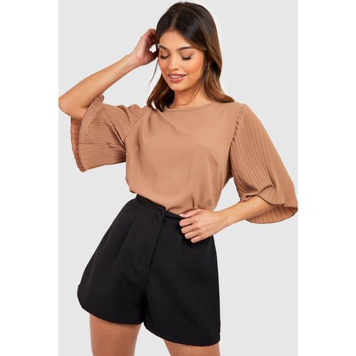 Blouse Plissée - 36 - boohoo - Modalova