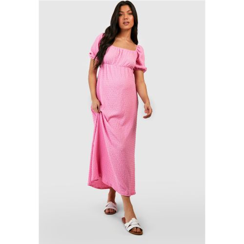 Maternité - Robe De Grossesse Texturée - 40 - boohoo - Modalova
