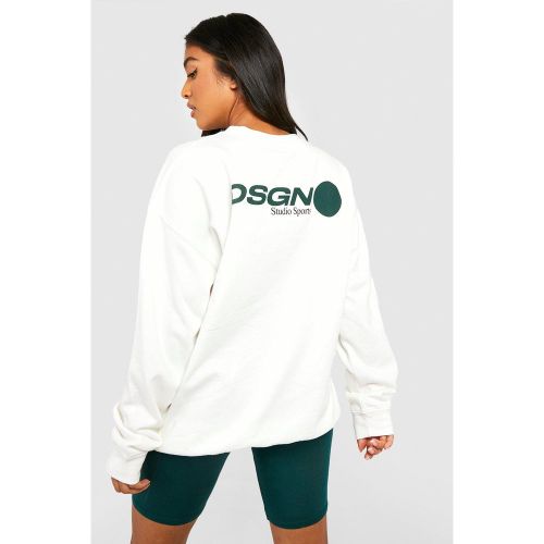 Petite" - Ensemble Avec Sweat Et Short Cycliste - S - boohoo - Modalova