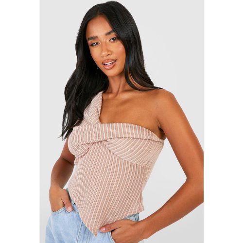 Petite" - Top Asymétrique Torsadé - 34 - boohoo - Modalova