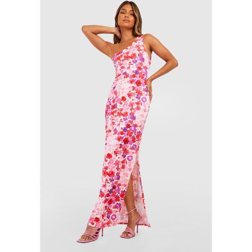 Robe Asymétrique Fleurie - 34 - boohoo - Modalova