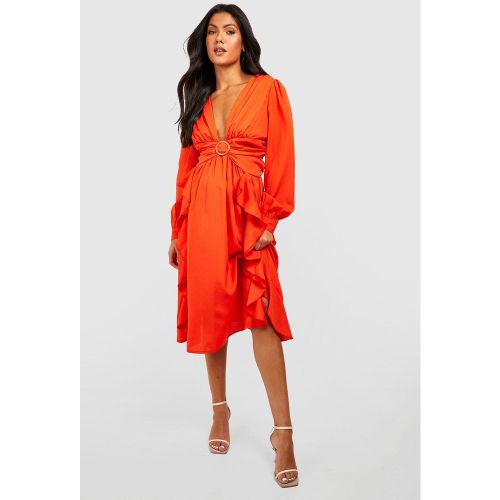 Maternité - Robe De Grossesse Mi-Longue Découpée - 16 - boohoo - Modalova