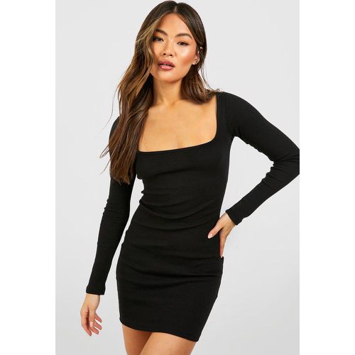 Robe Courte Basique À Col Carré - 38 - boohoo - Modalova