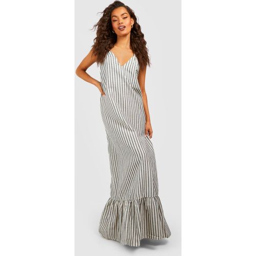 Robe Trapèze Longue À Rayures - 36 - boohoo - Modalova
