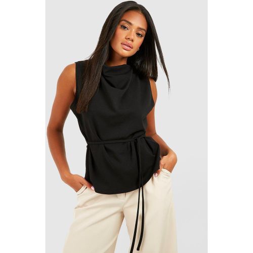 Blouse En Jersey À Col Bénitier Et Ceinture - 42 - boohoo - Modalova