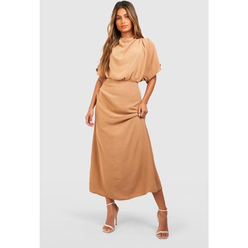 Robe Mi-Longue Drapée - 42 - boohoo - Modalova