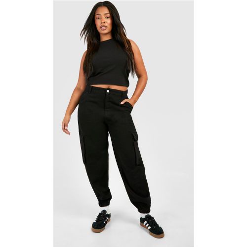 Grande Taille - Jeggings Cargo Taille Haute - 48 - boohoo - Modalova