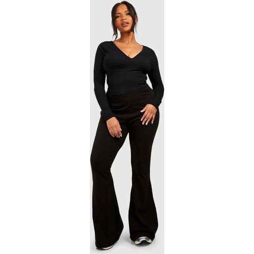 Grande Taille - Pantalon Basique Replié - 48 - boohoo - Modalova