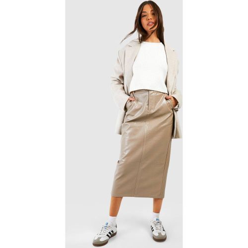 Jupe Longue Fendue - Blanc Écru - 36, Blanc Écru - boohoo - Modalova