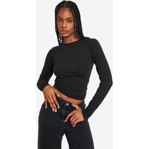 Tall" - Top Basique En Coton À Manches Longues - 36 - boohoo - Modalova