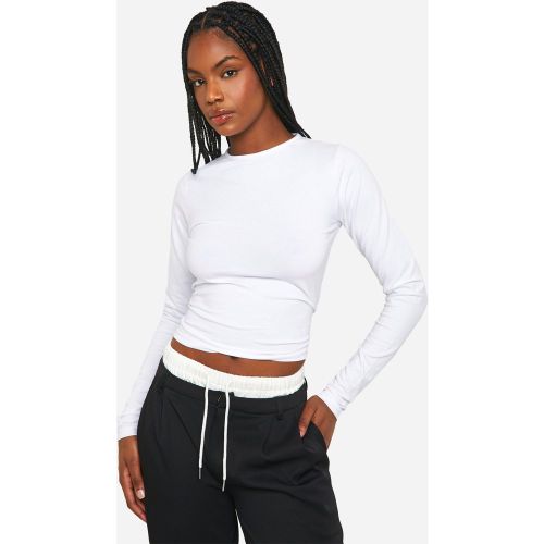 Tall" - Top Basique En Coton À Manches Longues - 34 - boohoo - Modalova
