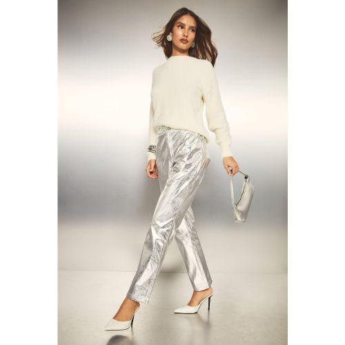 Pantalon Slim Taille Haute - 34 - boohoo - Modalova