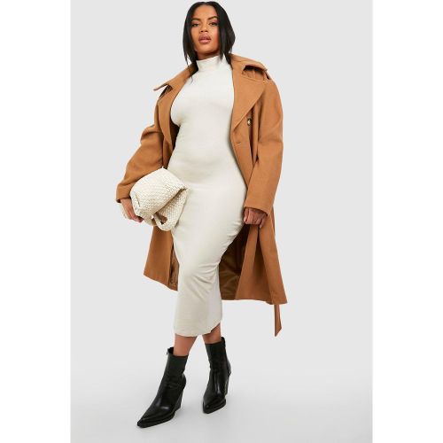 Grande Taille - Robe Mi-Longue À Col Roulé - 46 - boohoo - Modalova