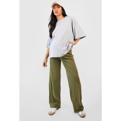 Maternité - Pantalon De Grossesse Large En Coton - 36 - boohoo - Modalova