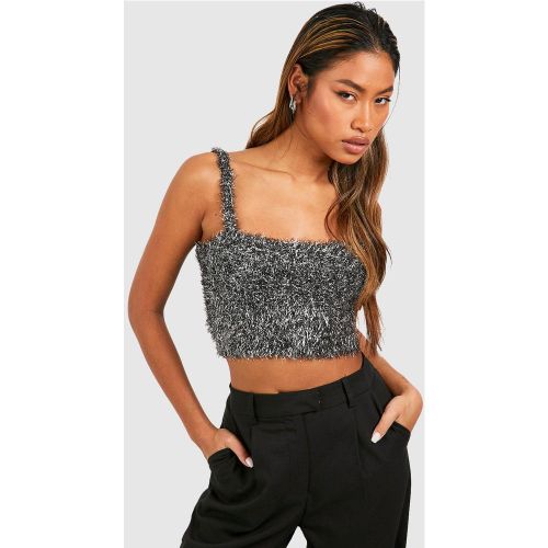 Crop Top Guirlande De Noël - L - boohoo - Modalova