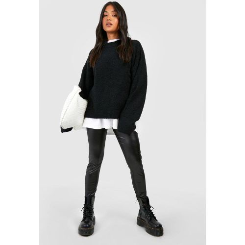 Petite" - Legging Brillant - 40 - boohoo - Modalova