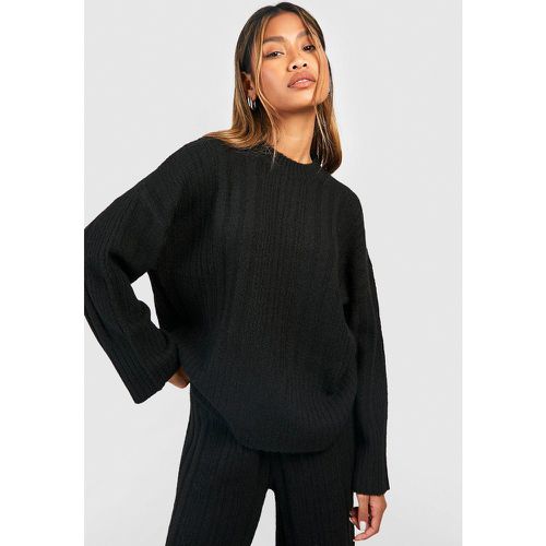 Pull Côtelé À Manches Larges - M - boohoo - Modalova