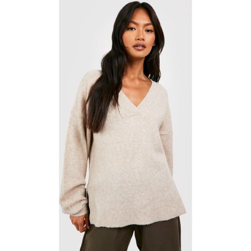 Pull Doux À Col V - L - boohoo - Modalova