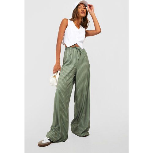 Pantalon Large À Rayures - 42 - boohoo - Modalova