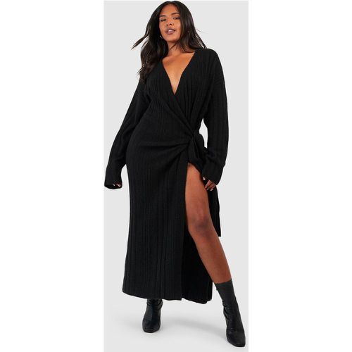 Grande Taille - Robe Pull Côtelée - 48-50 - boohoo - Modalova