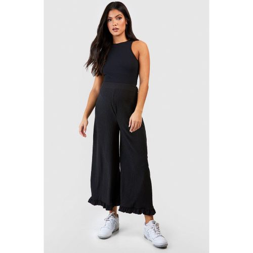 Maternité - Jupe-Culotte De Grossesse Texturée À Volants - 36 - boohoo - Modalova