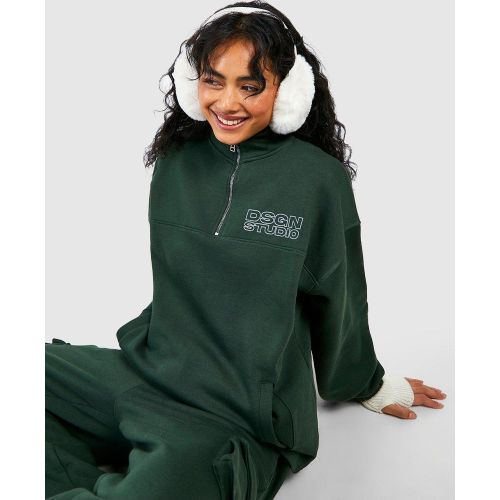 Sweat Zippé À Slogan - 34 - boohoo - Modalova