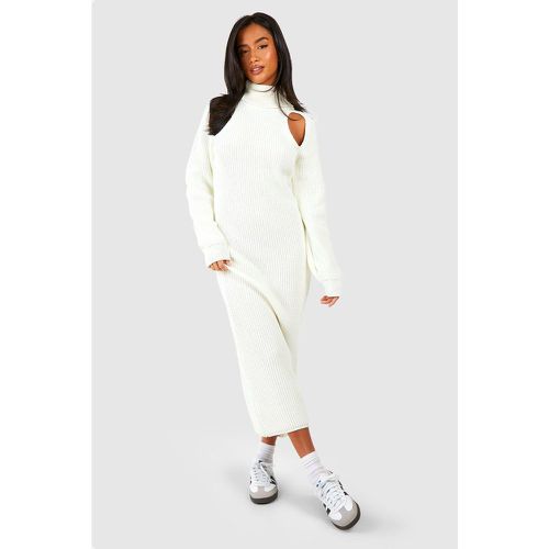 Petite" - Robe Longue À Découpes - L - boohoo - Modalova