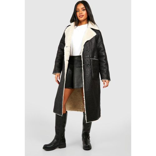Manteau Réversible En Synthétique - S - boohoo - Modalova