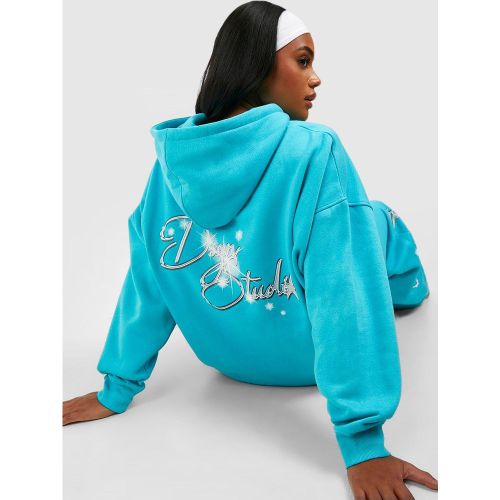 Sweat À Capuche Oversize À Slogan Dsgn Studio - S - boohoo - Modalova