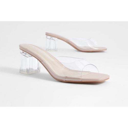 Mules À Talon Carré - 40 - boohoo - Modalova