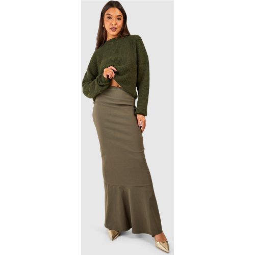 Jupe Longue En Bengaline - 34 - boohoo - Modalova