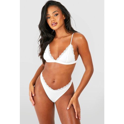 Ensemble De Lingerie Sans Coutures Avec Bralette Et Culotte - M - boohoo - Modalova