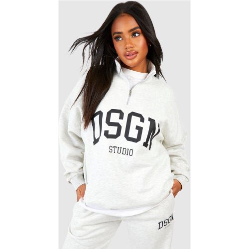 Sweat Zippé À Slogan Dsgn Studio - S - boohoo - Modalova