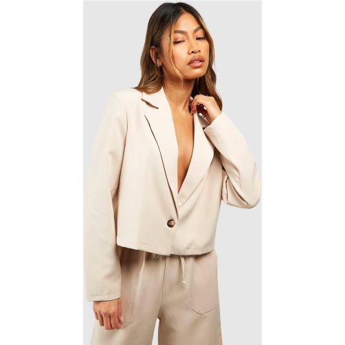 Blazer Droit Court - 34 - boohoo - Modalova