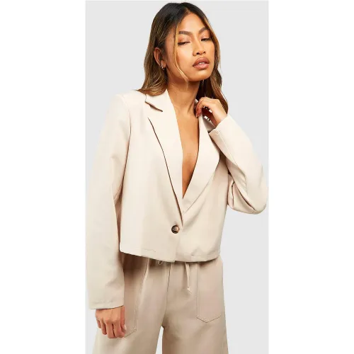 Blazer Droit Court - 36 - boohoo - Modalova