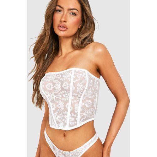 Corset De Mariée En Dentelle - S - boohoo - Modalova