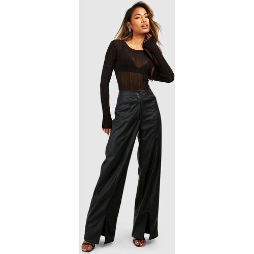 Pantalon Droit - Noir - 40, Noir - boohoo - Modalova