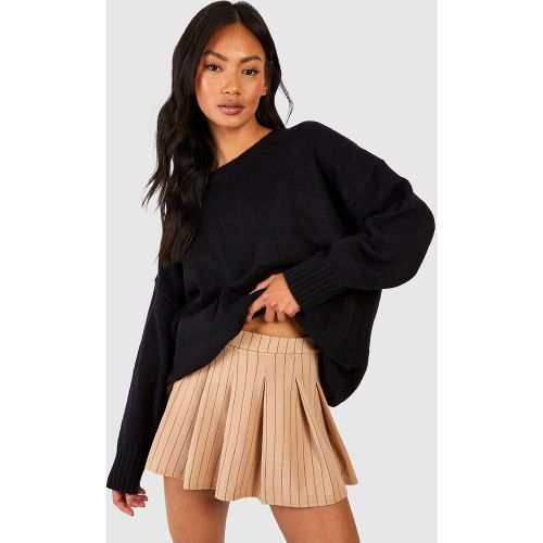 Mini-Jupe Plissée À Rayures Fines - 36 - boohoo - Modalova
