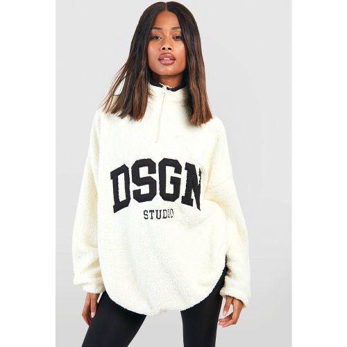 Sweat Oversize En Polaire À Slogan Dsgn Studio - S - boohoo - Modalova