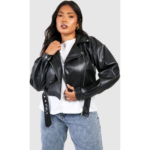 Grande Taille - Veste Biker Zippée - 44 - boohoo - Modalova