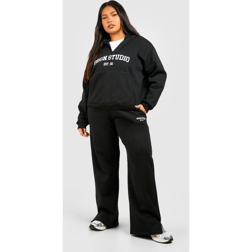 Grande Taille - Survêtement Avec Sweat À Capuche Zippé Et Slogan - 44 - boohoo - Modalova