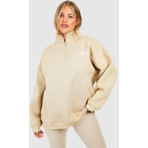 Grande Taille - Ensemble Avec Sweat À Col Zippé Et Legging - 44 - boohoo - Modalova