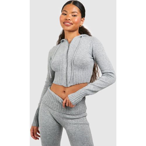 Petite" - Sweat À Capuche Zippé Court - Xl - boohoo - Modalova