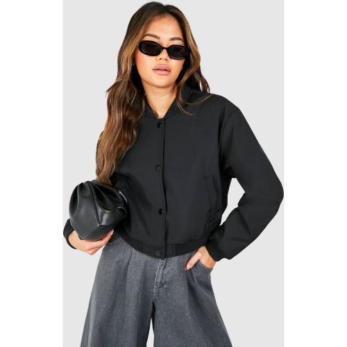 Bomber À Poches - Noir - 42, Noir - boohoo - Modalova