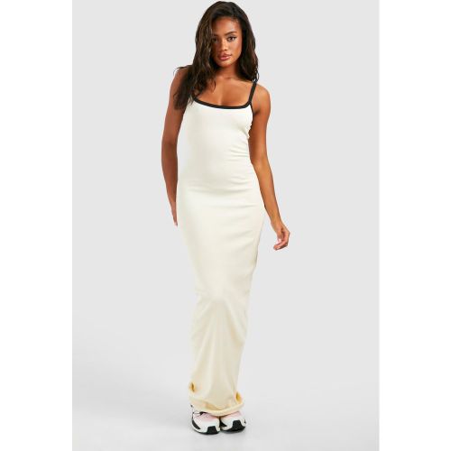 Robe Longue À Liseré Contrastant - 36 - boohoo - Modalova