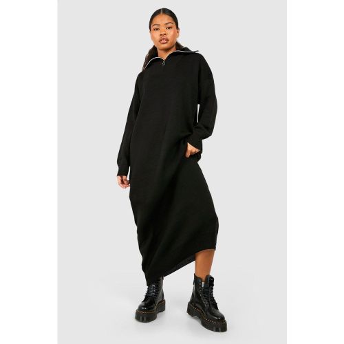Petite" - Robe Mi-Longue Zippée - S/M - boohoo - Modalova
