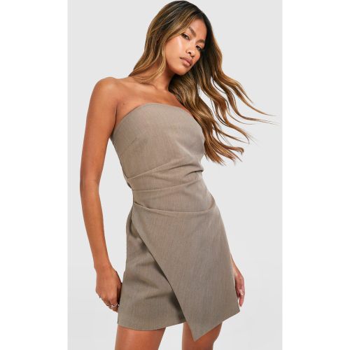 Robe Bustier De Tailleur Drapée - 38 - boohoo - Modalova