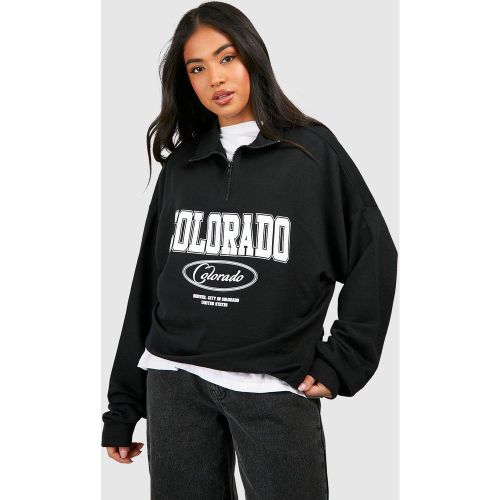 Petite" - Sweat Zippé À Imprimé Colorado - S - boohoo - Modalova