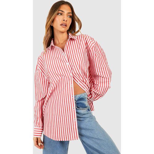 Chemise Oversize Rayée - 38 - boohoo - Modalova