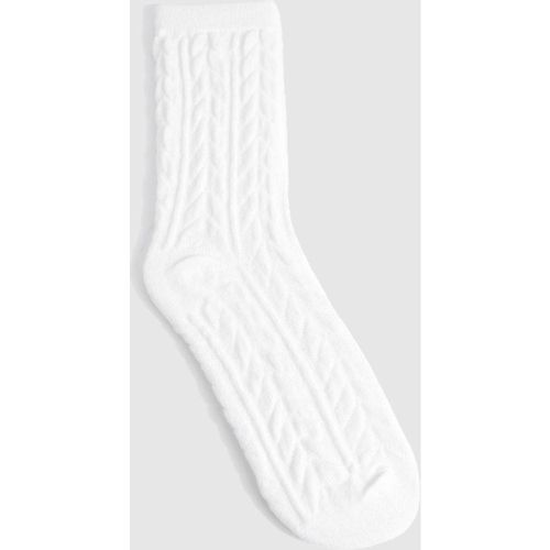 Chaussettes Douillettes En Maille Torsadée - One Size - boohoo - Modalova